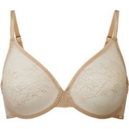 Gossard Glossies Lace Sheer Bra - Nude