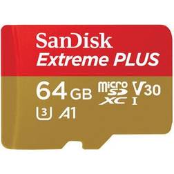 SanDisk Extreme Plus MicroSDXC V30 A1 UHS-I U3 64GB