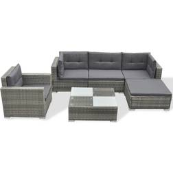 vidaXL 41879 Lounge-Set, 1 Bord inkl. 1 Stolar & 3 Soffor