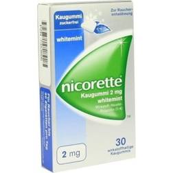 Nicorette Whitemint 2mg 30 Stk. Kaugummi