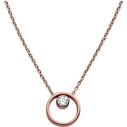 Skagen Elin Necklace - Rose Gold/Transparent