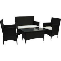 vidaXL 40633 Outdoor Lounge Set, 1 Table incl. 2 Chairs & 1 Sofas
