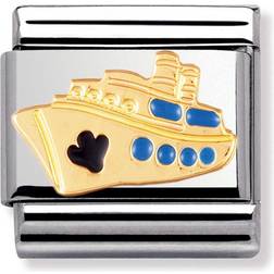 Nomination Composable Classic Link Cruise Ship Charm - Silver/Gold/Blue/Black