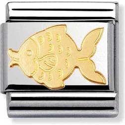 Nomination Composable Classic Link Fish Charm - Silver/Gold