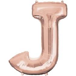 Amscan Rose Gold Letter J Balloon