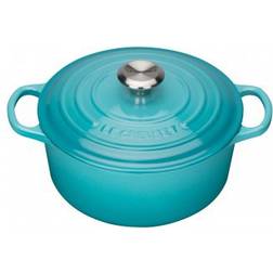 Le Creuset Teal Signature Cast Iron Round med lock 6.7 L 28 cm