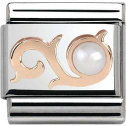 Nomination Composable Classic Link Charm - Silver/Rose Gold/Mother Of Pearl