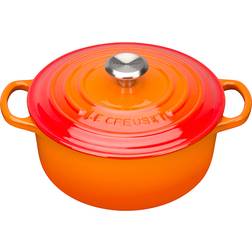 Le Creuset Volcanic Signature Cast Iron Round with lid 0.634 gal 7.9 "