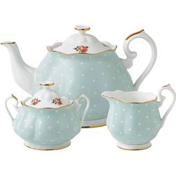 Royal Albert Polka Rose Tea Set Serviergeschirr 3Stk.