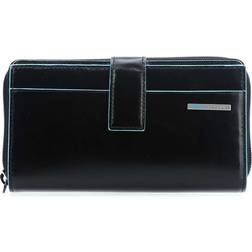 Piquadro Blue Square Wallet 18cm - Black