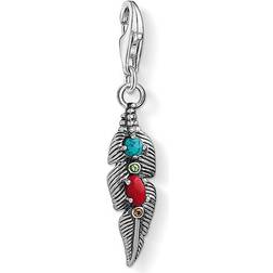 Thomas Sabo Charm Club Ethnic Feather Charm - Silver/Multicolour