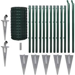 vidaXL Set Spike Euro Fence 80cmx25m