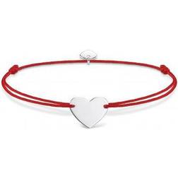 Thomas Sabo Little Secret Heart Bracelet - Silver/Red