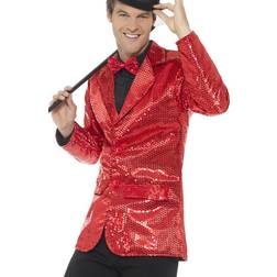 Smiffys Sequin Jacket Men's Red