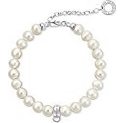 Thomas Sabo Charm Bracelet - Silver/Pearls