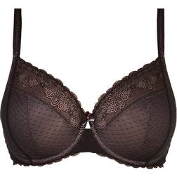 Chantelle Le Marais Lace Unlined Plunge Bra - Black