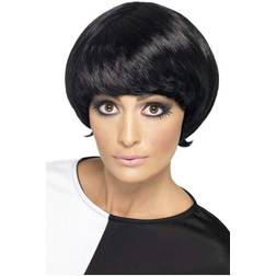 Smiffys 60's Psychedelic Wig Black