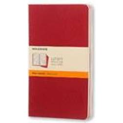 Moleskine Ruled Cahier L - Red Cover (3 Set), Ukendt format (Geheftet, 2009)