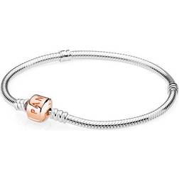 Pandora Moments Snake Link Bracelet - Silver/Rose Gold