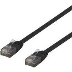 Deltaco Flat U/UTP Cat6 RJ45 - RJ45 0.3m