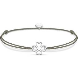 Thomas Sabo Little Secret Cloverleaf Bracelet - Silver/Grey