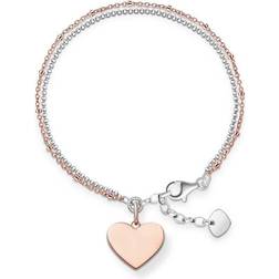 Thomas Sabo Love Bridge Heart Bracelet - Silver/Rose Gold