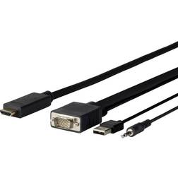 HDMI-VGA/3.5mm/USB A 2m