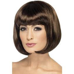 Smiffys Partyrama Wig Dark Brown