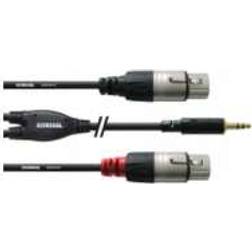 Cordial 2XLR-3.5 mm M-F 3m