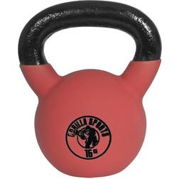 Gorilla Sports Rubber Coated Kettlebell 16kg