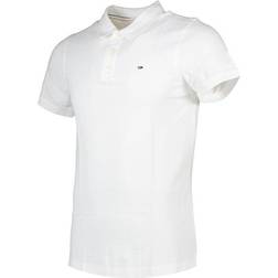 Tommy Hilfiger Organic Cotton Fine Pique Slim Polo T-shirt - Classic White