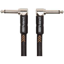 Roland Black 6.3mm-6.3mm 2Angled 1m