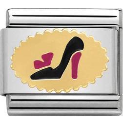 Nomination Composable Classic Link Madames Shoe Charm - Silver/Gold/Black/Pink