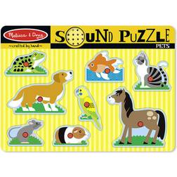 Melissa & Doug Pets Sound Puzzle 8 Pieces