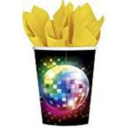 Amscan Paper Cup Disco Fever 70s 266ml 8-pack
