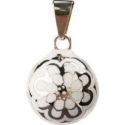 Babylonia Bola Decorative Flower Pendant - White