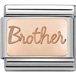 Nomination Classic Brother Link in Charm - Rose Gold/Silver