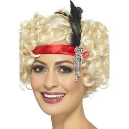 Smiffys Red Satin Charleston Headband