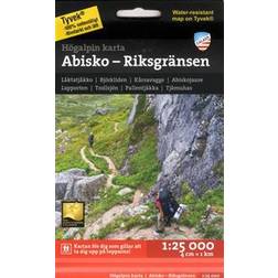 Högalpin karta Abisko, Björkliden - Riksgränsen 1:25.000 (Karta, Falsad., 2018)