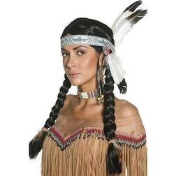 Smiffys Native American Inspired Wig Black