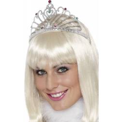 Smiffys Fan Design Tiara Silver