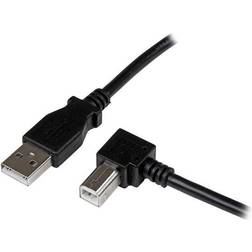 Right Angle USB A - USB B 2.0 2m