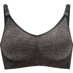 Bravado Body Silk Seamless Yoga Nursing Bra Charcoa Heather