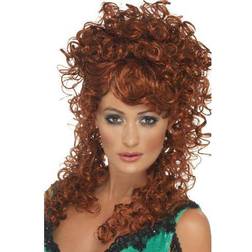 Smiffys Saloon Girl Wig Auburn