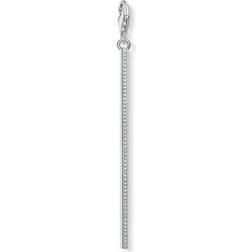 Thomas Sabo Charm Club Vertical Bar Long Charm - Silver/White