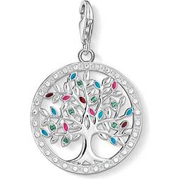 Thomas Sabo Charm Club Tree of Love Charm Pendant - Silver/Multicolour