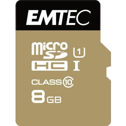 Emtec Gold+ microSDHC Class 10 UHS-I U1 85/16MB/s 8GB +Adapter