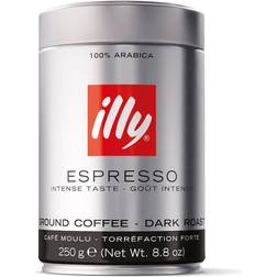 illy Ground Espresso Dark Roast Coffee 250g 1pakk