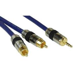 InLine Premium 2RCA - 3.5mm 15m