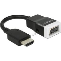 DeLock HDMI-VGA/3.5mm M-F 0.2m